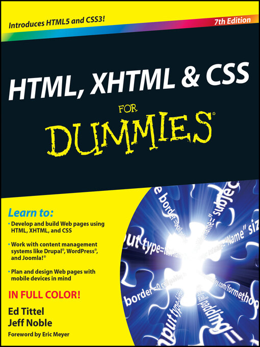 Title details for HTML, XHTML & CSS For Dummies by Ed Tittel - Available